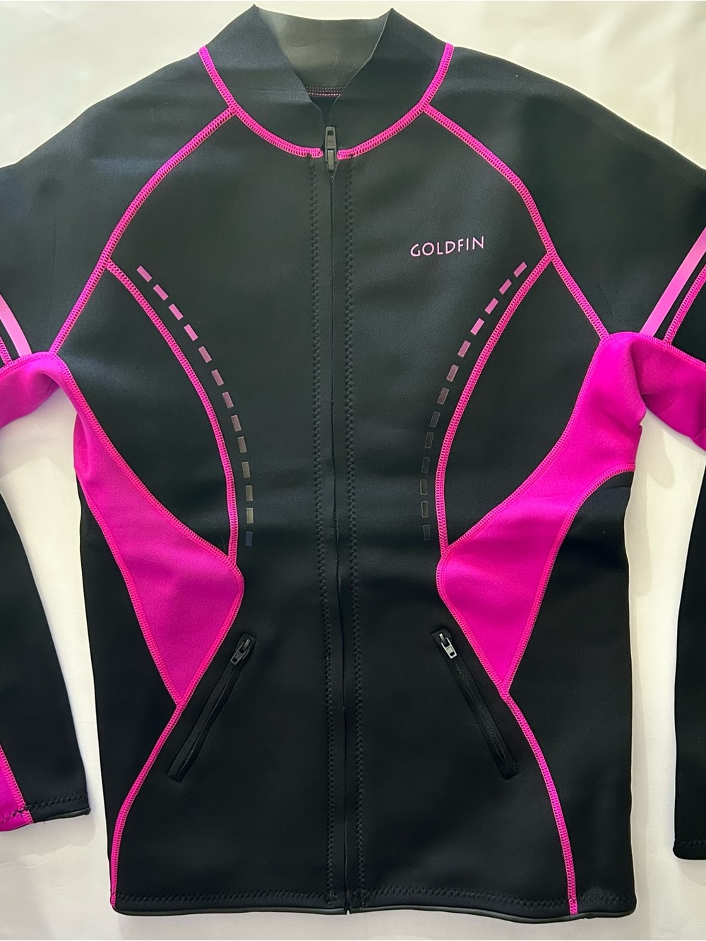 GOLDFIN Women’s Black & Hot Pink Neoprene Wetsuit Jacket
